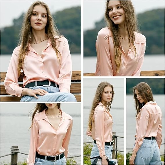 COLD POSH Women Silk Blouse